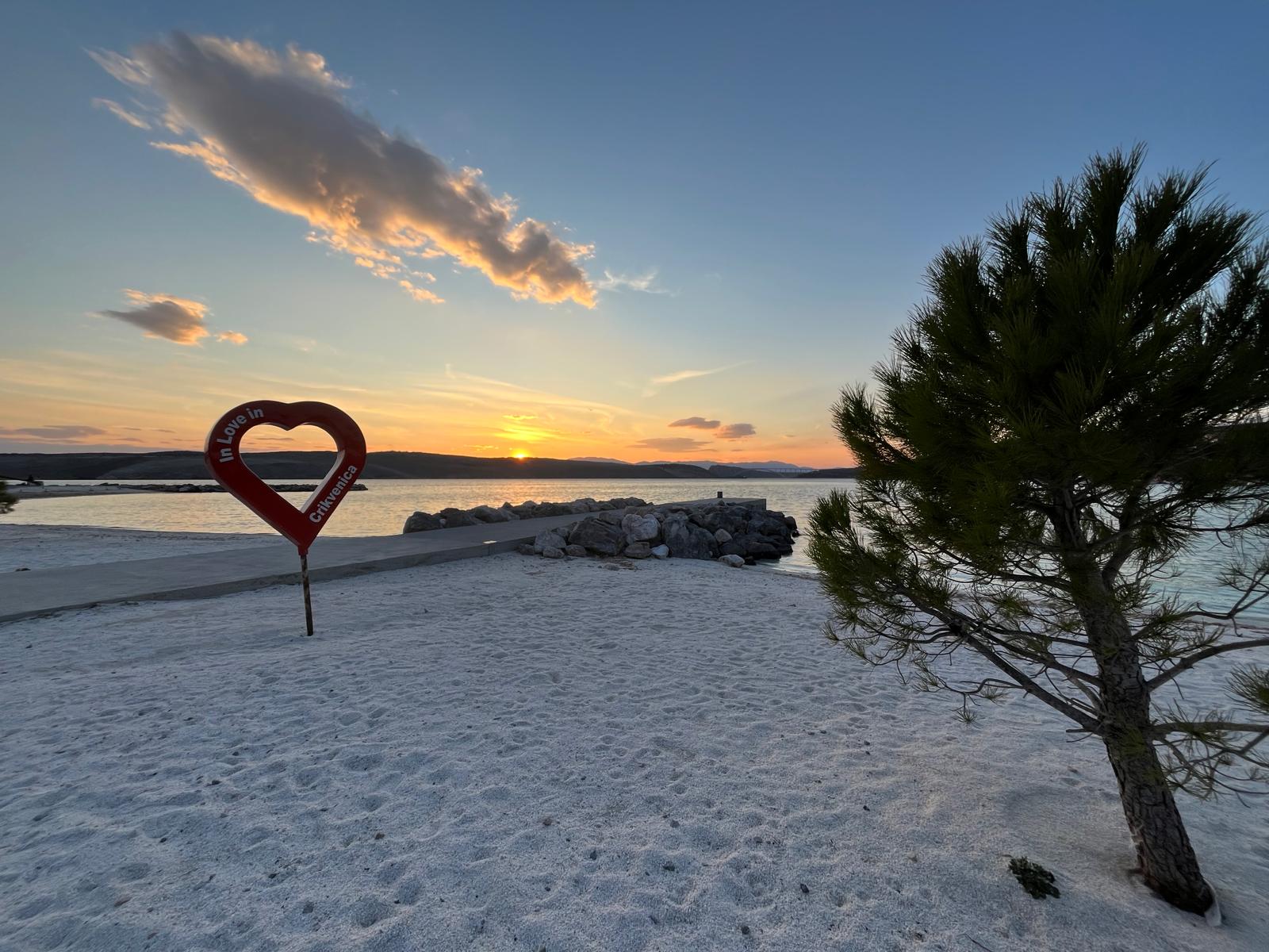 Jadranovo beach sunset